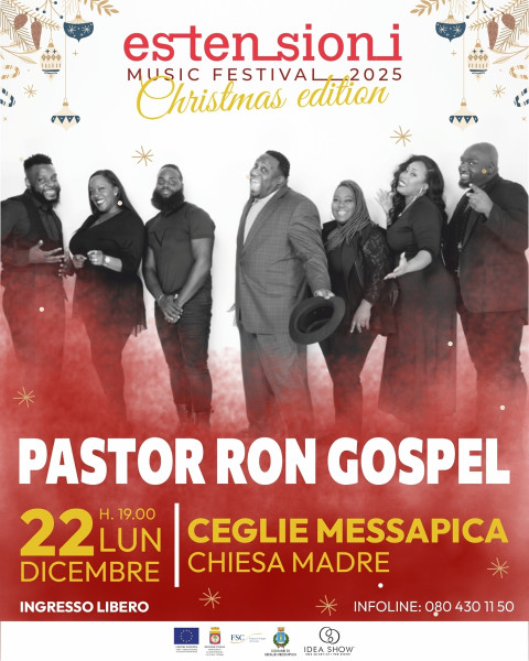 Estensioni Music & Light Festival | XMAS Edizion 2025 presenta Pastor Ron Gospel Show