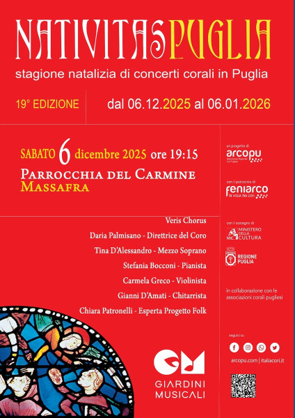 Nativitas Puglia  Concerto di Natale a Massafra