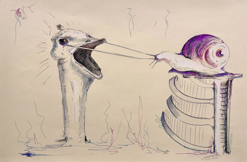 Inaugurazione della mostra Falling di Driant Zeneli