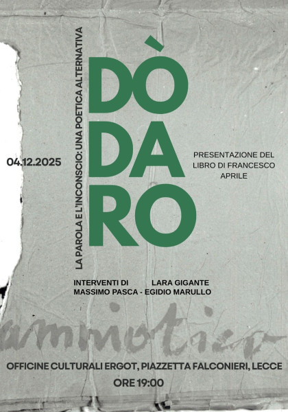 Dòdaro. La parola e l'inconscio, presentazione del libro