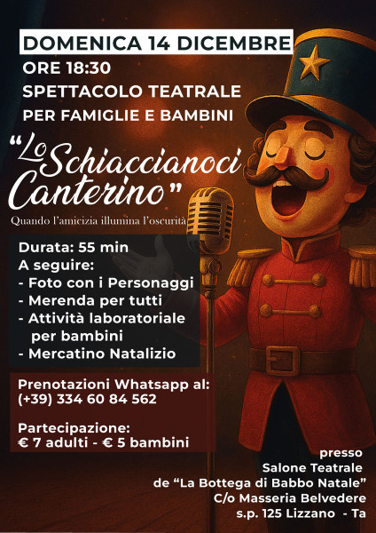 LO SCHIACCIANOCI CANTERINO - Spettacolo teatrale per famiglie e bambini
