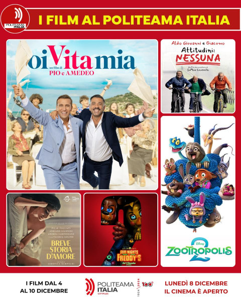 Five Nights at Freddy's 2, Oi Vita mia, Zootropolis 2 e altri film