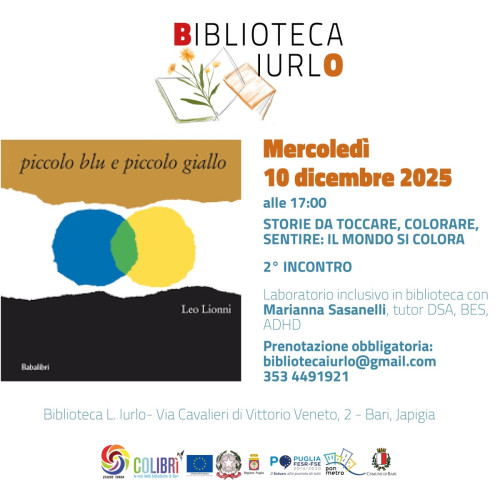 Storie da TOCCARE, COLORARE, SENTIRE