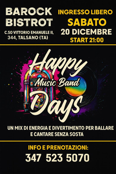 Happy Days Band Live