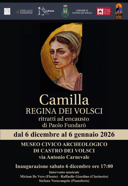 Camilla Regina dei Volsci - ritratti ad encausto di Paolo Fundarò
