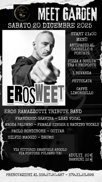 Erosweet tribute band (tributo ad Eros Ramazzotti)