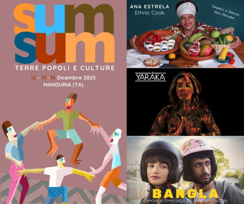 "SUM SUM FEST 2025 - Terre, Popoli e Culture". Incontri, laboratori, sport, food, musica, cinema: 12, 13 e 14 dicembre a Manduria
