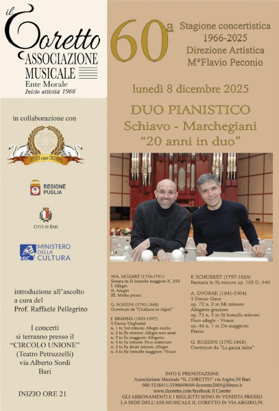 DUO PIANISTICO MARCO SCHIAVO-SERGIO MARCHEGIANI
