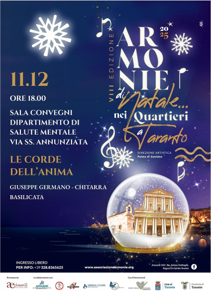 Recital per Chitarra in ArmoniE di Natale nei Quartieri