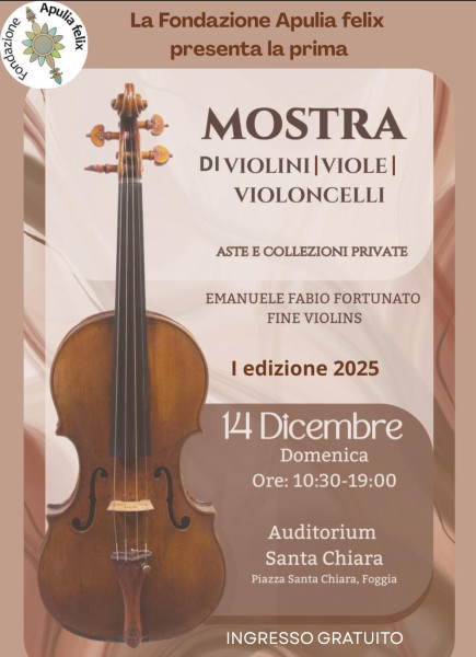 Mostra di liuteria di Emanuele Fabio Fortunato