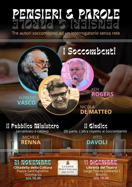 "Pensieri e parole", tre autori soccombono ad un interrogatorio senza rete