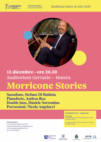 “Morricone stories” Stefano Di Battista porta il genio del Maestro