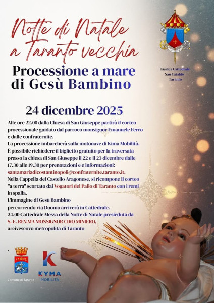 Processione a mare di Gesù bambino