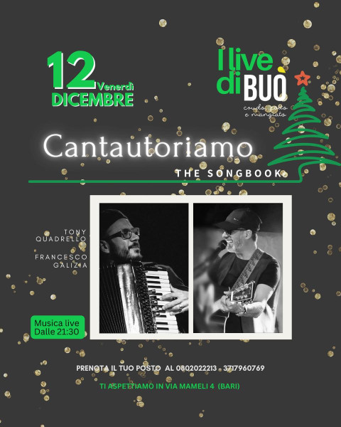 I live di Buò: CantautoriAmo, un songbook musicale