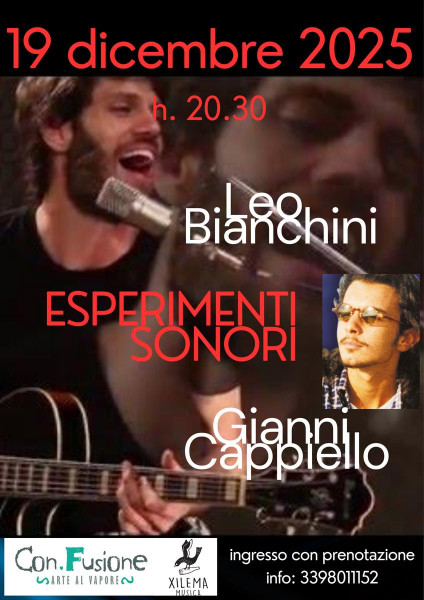 ESPERIMENTI SONORI di e con LEO BIANCHINI e GIANNI CAPPIELLO