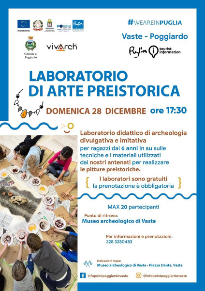 L'Arte e Colori della Preistoria. Laboratorio gratuito