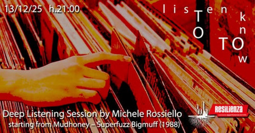 Deep Listening Session by Michele Rossiello, Rassegna di ascolto: Viaggio nella storia del rock  Solo vinili