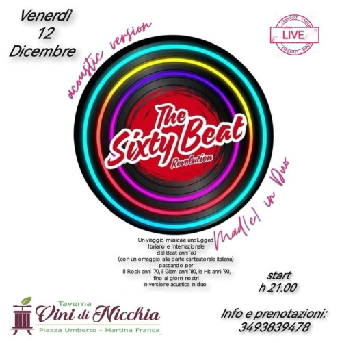 Live in vineria con The Sixty Beat Revolution Mad(e) in duo