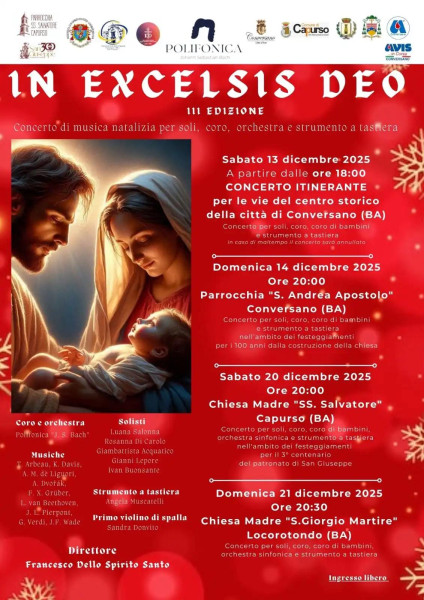 IN EXCELSIS DEO a LOCOROTONDO