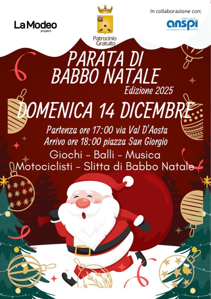 PARATA DI BABBO NATALE Edizione 2025