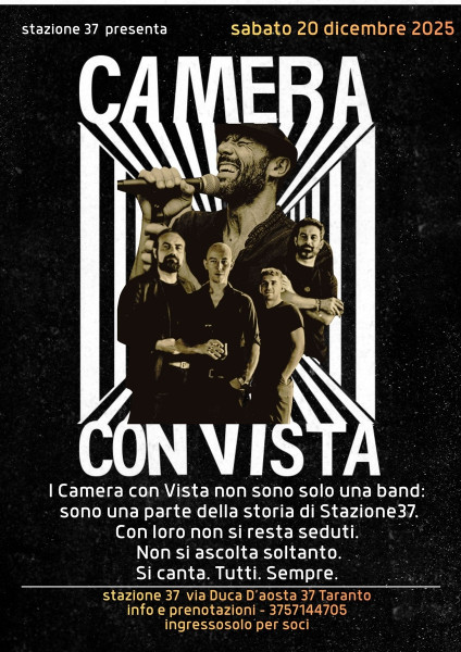 Torna una band che è storia: CAMERA CON VISTA