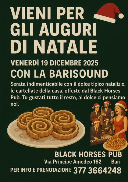 Auguri di Natale con la Barisound