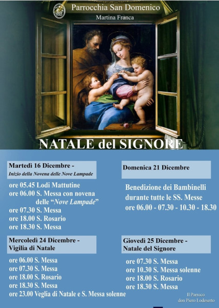 Antica novena "d'i nove lampe" in onore di Gesù Bambino