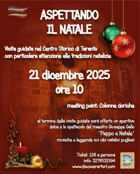 ASPETTANDO IL NATALE - visita guidata con show finale!