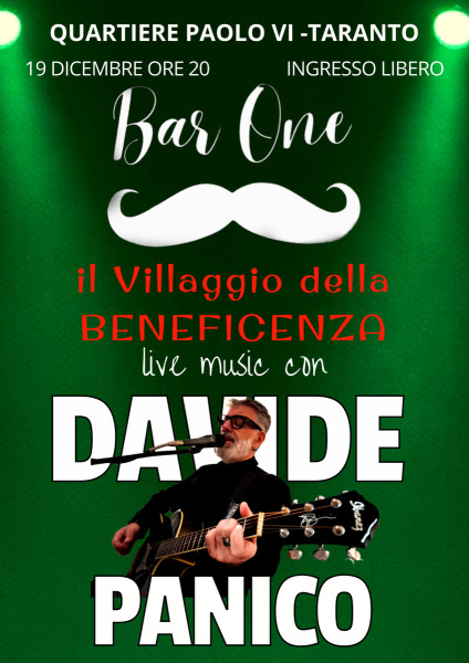 Il Villaggio della beneficenza - live music con Davide Panico