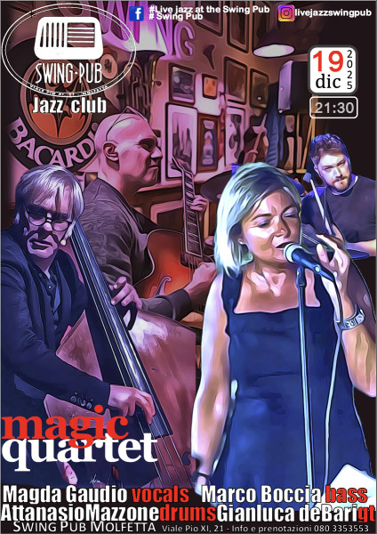 Live jazz  - Magda gaudio Magic Quartet