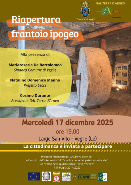 Inaugurazione dell'ipogeo di Largo San Vito