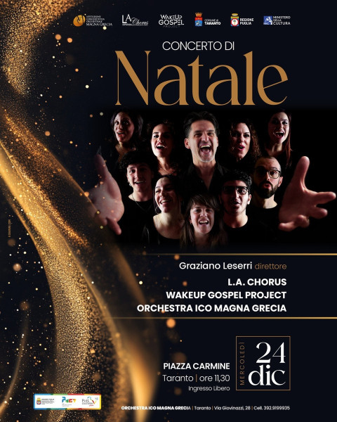 CONCERTO DI NATALE Orchestra ICO Magna Grecia - L.A. Chorus - WakeUp Gospel Project