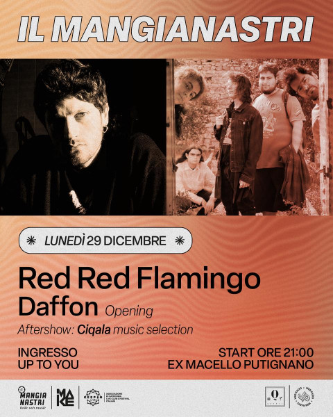 Il Mangianastri: RED RED FLAMINGO + DAFFON in concerto