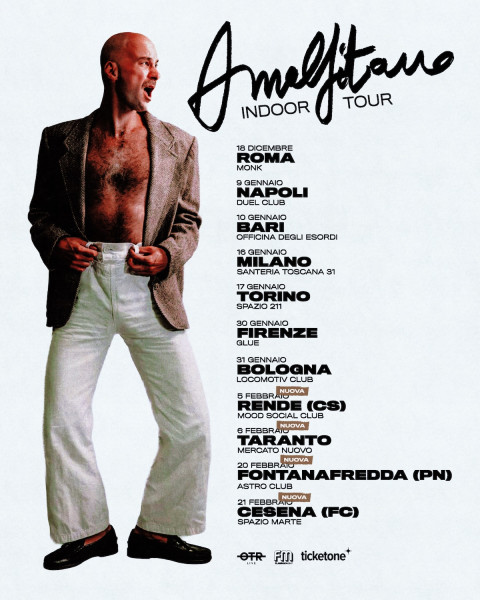 Indoor Tour del nuovo album 'Sono morto x 15 giorni ma sono tornato perché l'amore è' di Amalfitano