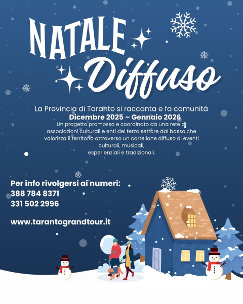 ECCO IL NATALE DIFFUSO: tantissimi eventi tra Taranto e Provincia