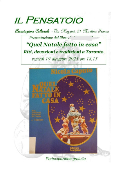 Presentatione del libro "Quel Natale fatto in casa" di Nicola Caputo