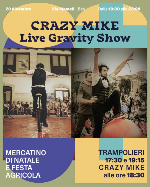 Trampolieri e circo acrobatico alla Festa di Natale