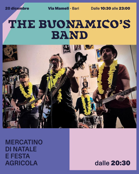 La Buonamico's Band alla Festa di Natale di via Mameli!