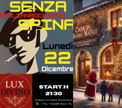 SENZASPINA (LIVE) + CASA DI BABBO NATALE
