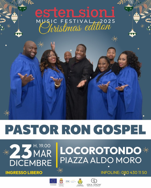 Estensioni Music & Light Festival | XMAS Edition 2025 presenta Pastor Ron Gospel Show