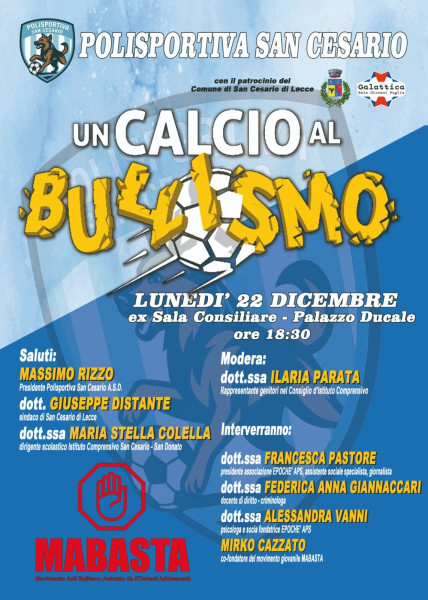 Un calcio al bullismo