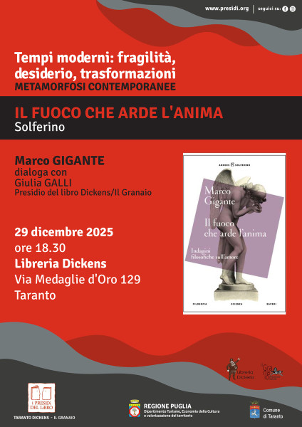 Il fuoco che arde l'anima. Conversazione con Marco Gigante