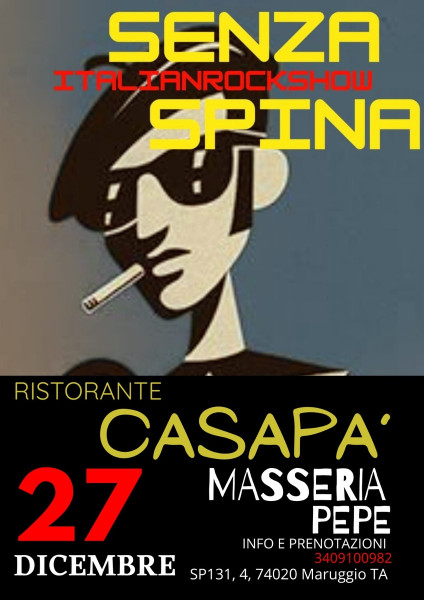 Senzaspina unplugged italian rock show