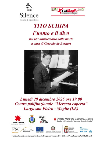 Incontro curato dal maestro Corrado de Bernart per ricordare il famoso tenore leccese Tito Schipa