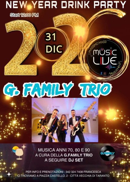 APERITIVO DI CAPODANNO  CON MUSICA DAL VIVO