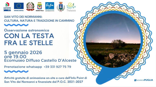 CON LA TESTA FRA LE STELLE - OSSERVAZIONE ASTRONOMICA