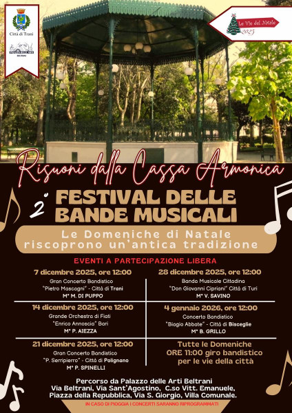 Festival delle Bande Musicali Risuoni dalla Cassa Armonica
