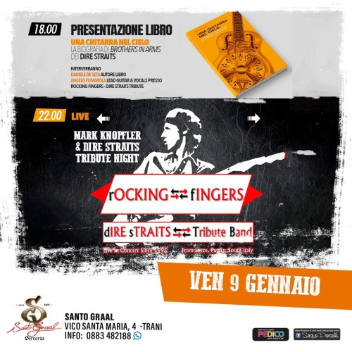 Mark Knopfler & Dire Straits tribute night live a Trani + presentazione libro