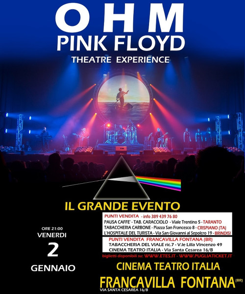 OHM PINK FLOYD SHOW - Il Grande Evento