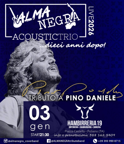 ALMANEGRA Pino Daniele Tribute Band al Hambirreria 19